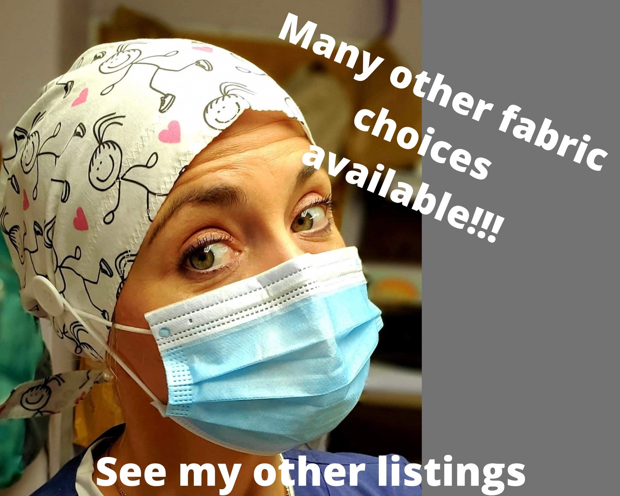 OFFICE Scrub Caps Funny Scrub Caps Surgical Cap Ponytail Etsy