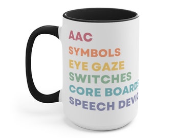 AAC Therapist Coffee Mug | Speech Therapy AAC mug | communication mug | therapist coffee mug | AAC slp gift