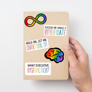 Neurodiversity Sticker Pack | ADHD brain sticker | Hyperfixate sticker | Autism sticker pack