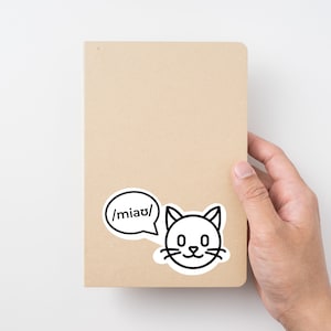 Sticker chat IPA | Sticker chat SLP pour ordinateur portable | Sticker orthophonie chat