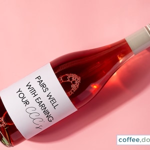 Étiquette de vin CCC SLP I Cadeau drôle SLP I Cadeau pour diplômé orthophoniste | étiquette de vin personnalisée | étiquette de vin numérique | cadeau slp