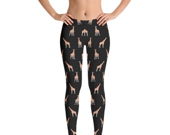 Giraffe Leggings V3, Funny Giraffe Leggings, Giraffe Gift, Giraffe Lover Leggings, Cute Giraffe Leggings, Giraffe Pants, Giraffe Clothes