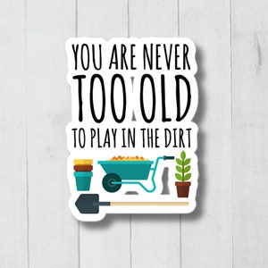 Funny Gardening Sticker, Cute Gardening Decal, Plant Stickers, Garden Gift, Gardening Lover, Botanical Stickers, Garden Lover, Plant Gift