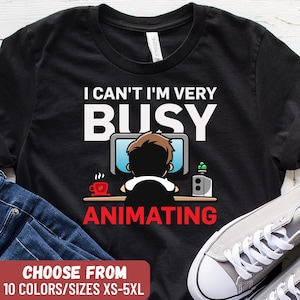 Funny Animator Shirt, Animation Gift Tee, Anime Lover Shirt, Gift For Anime Artist, Animator T-Shirt, Cartoon Drawing Shirt