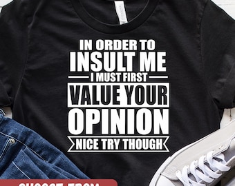Sarcastisch shirt, sarcastisch shirt, grappige sarcastische T-shirts, sarcastische humor, sarcastisch cadeau, sarcastisch cadeau