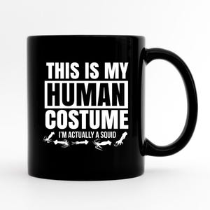 Regali di calamari giganti, tazza di calamari giganti, tazza di caffè amante dei calamari, amante dei calamari giganti, divertente regalo di calamari colossali, tazza per appassionati di calamari carini