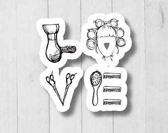 Hairstylist Stickers, Funny Hair Stylist Sticker, Hairdresser Gift, Hairdresser Stickers, Hairstylist Gift, Hairdresser Decals, Hair Salon
