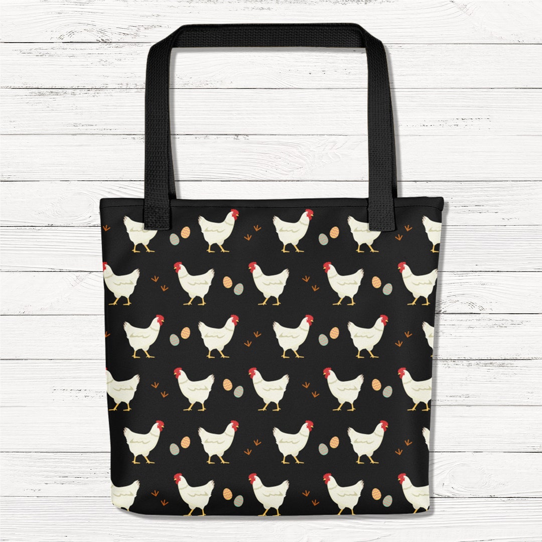 Funny Chicken Tote Bag, Chicken Gift, Chicken Tote Bag, Chicken Lover, Farm Animal Tote Bag