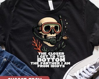 Diver Shirt, Scuba Diving Gift For Divers, Snorkel Deep Sea Diving, Open Water Diver T Shirt, Diver Gifts, Scuba Lover Gift