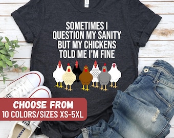 Camiseta divertida de pollo, regalo para pollos, camiseta de granjero, dueño de pollo, camiseta de campo, camiseta para amantes de los pollos, camiseta de agricultura, regalo de agricultura