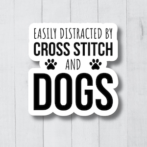 Craft Stickers, Cross Stitch Stickers, Embroidery Stickers, Sewing Laptop Stickers, Sewing Stickers, Sewing Gift, Cross Stitcher Stickers