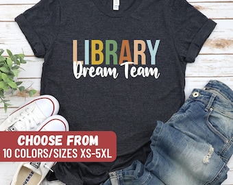 Librarian Shirt, Gift For Librarian Gifts, Library T-Shirt, Library Gift, Reading Coach, Reading Gift, Library Team T-Shirt, Reading Shirt