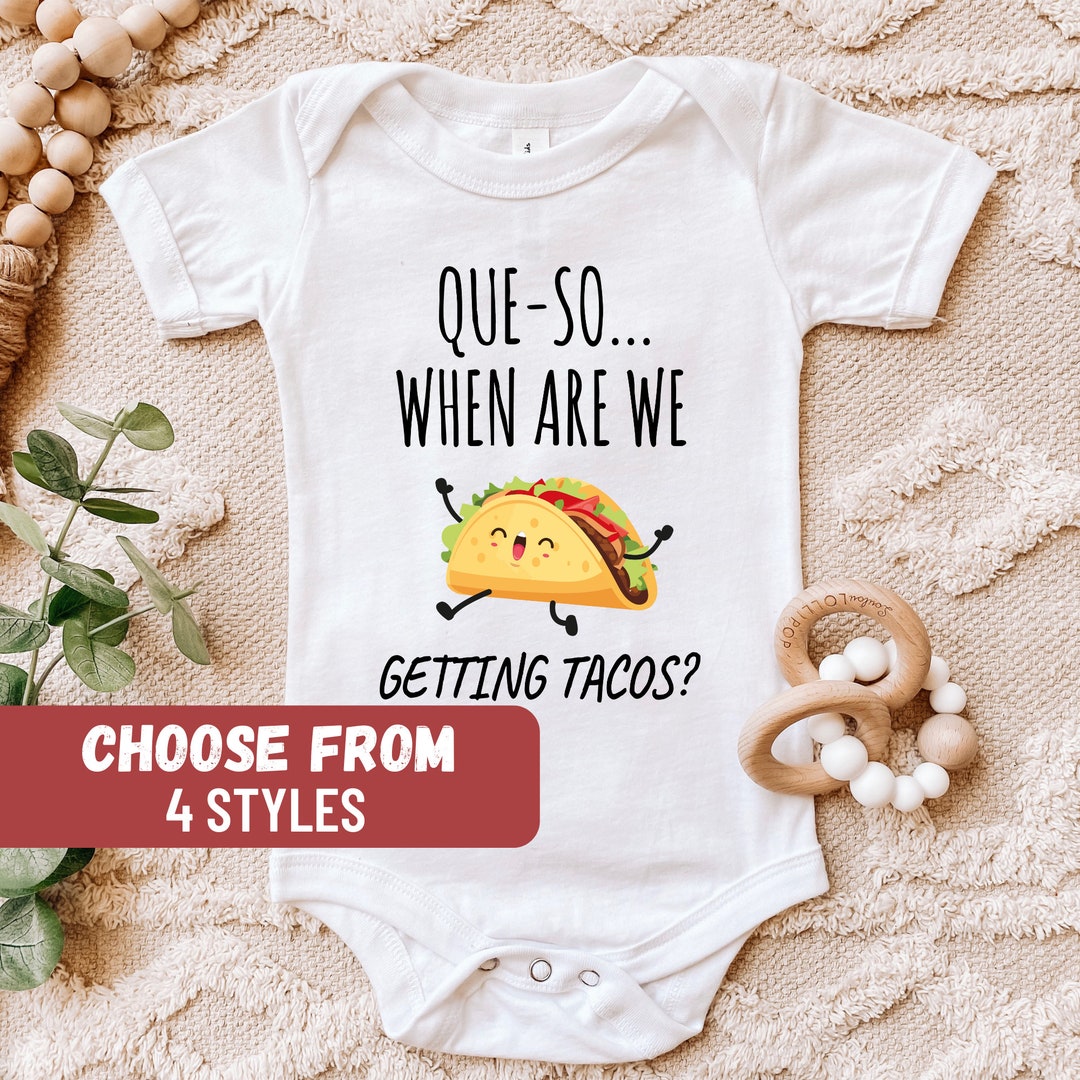 Taco Baby Clothes Taco Baby Bodysuit Baby Shower Gift Cute Etsy