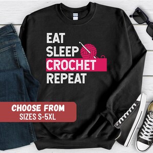 Sudadera divertida de crochet, regalos de crochet, regalos de tejido para mamá, regalo para la abuela, linda sudadera de punto para mujer, regalos para tejedores