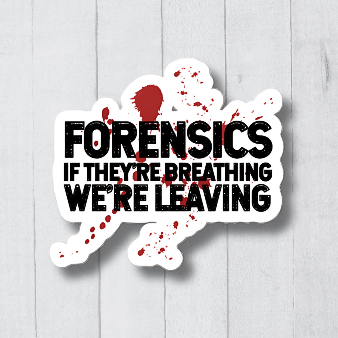Forensic Stickers, Forensics Gift, Crime Scene Investigator Stickers ...