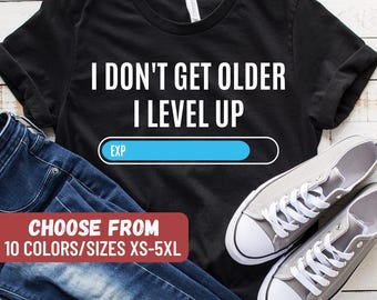 Grappig gamingshirt, T-shirt videogameliefhebber, cadeau gamer, cadeau videogame, gamer-T-shirts, cadeau videogameliefhebber, gaming-T-shirts, shirt pc-gamer