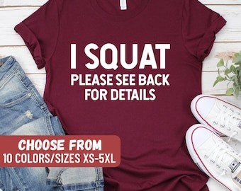 Rolig träningströja, söt gymtröja, träningsoutfit, gymtröjor, fitnesströja, squat-tröja, träningströja, träningspresent, fitnesspresent
