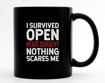 Tazza per chirurgia a cuore aperto, regali per chirurgia cardiaca, tazza da caffè per operazione al cuore, tazza per chirurgia cardiaca, tazza per bypass cardiaco, tazza per chirurgia a cuore aperto