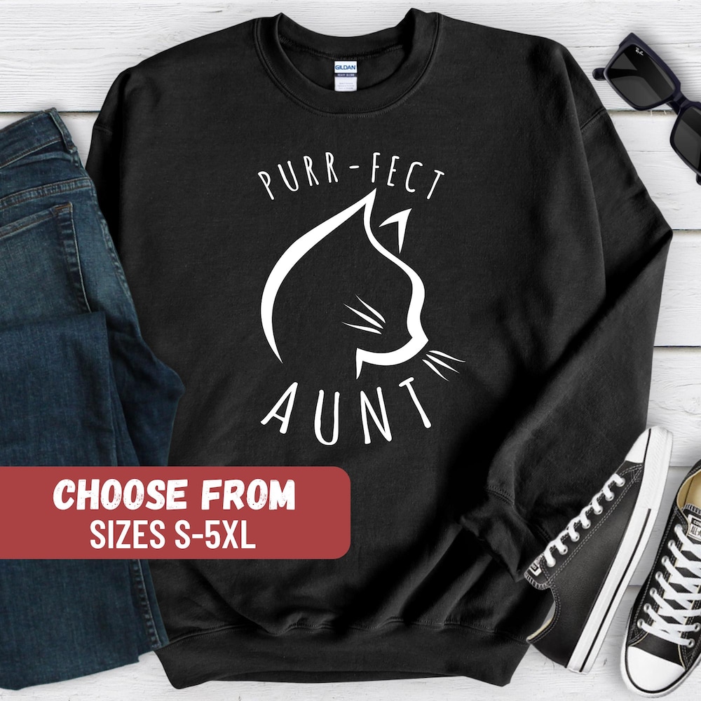 Womens Funny Sweatshirt,Cat Sweatshirt, Cute Cat Sweatshirt, Cat Sweater, Cat Crewneck, Funny Cat Shirt, Cat Hoodie, Gift For Cats Lover Livingmall