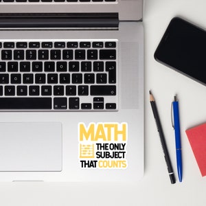 Funny Math Sticker, Math Decal, Math Teacher Sticker, Math Teacher Gift ...