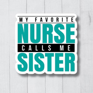 Nurses Gift, Nursing Student, Icu Ed Nurse, Nurse Sticker, Med Surg Nurse Sticker, Neuro Nurse Sticker, RN Gift, Funny Nurse Decal