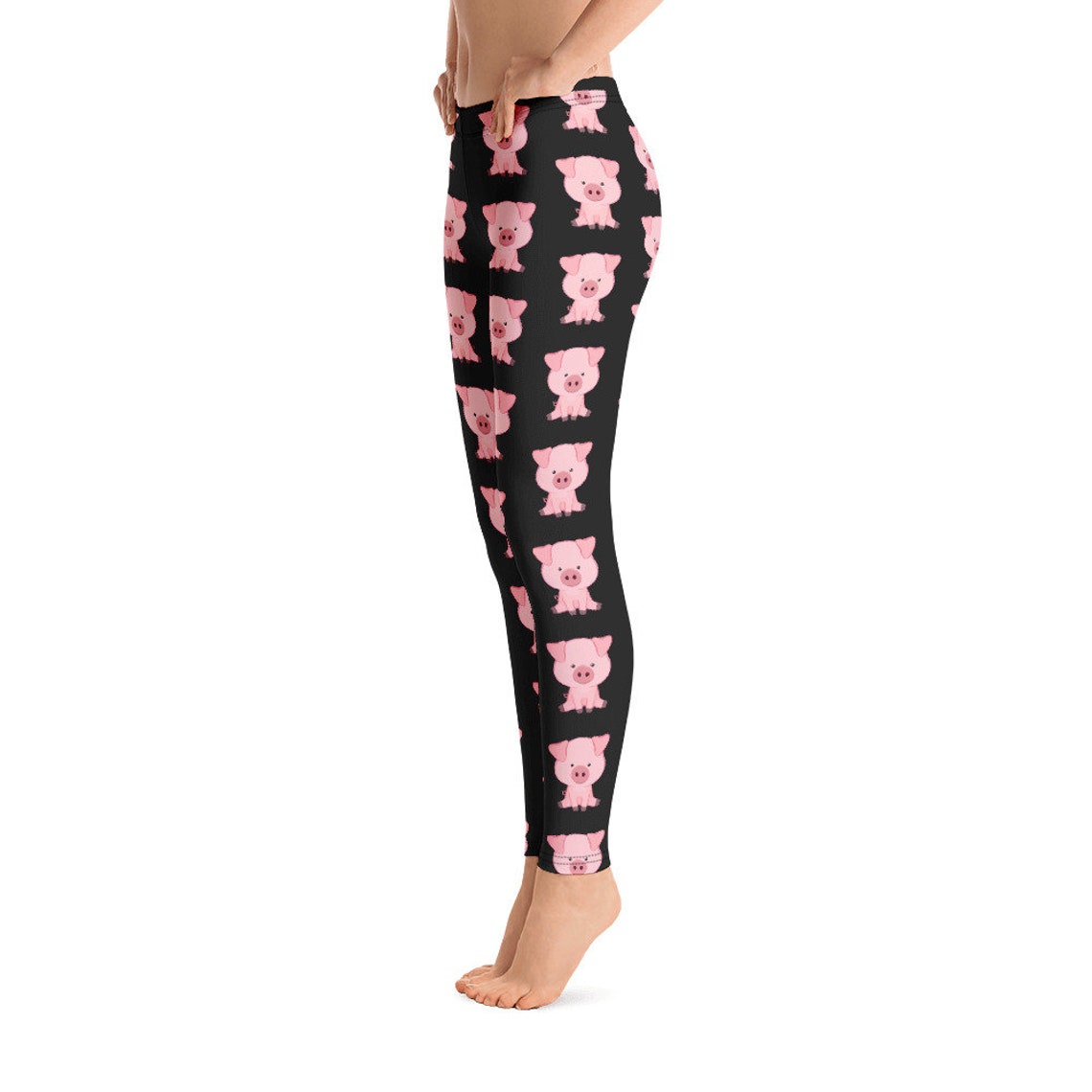 Pig Leggings V1 Funny Pig Leggings Cute Pig Leggings Pig | Etsy