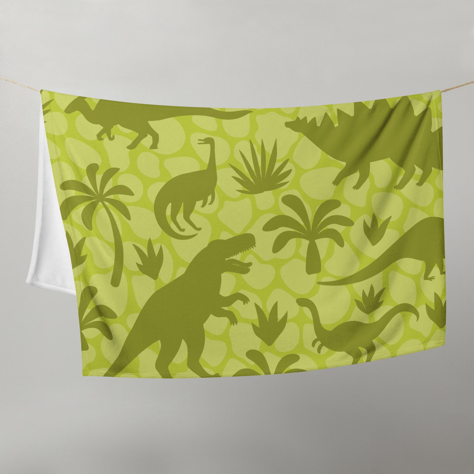 Dinosaur Throw Blanket V1 Dinosaur Blanket Dinosaur Throw Etsy