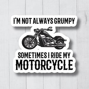 Funny Motorcycle Stickers, Motorcycle Decal, Motorcycle Vinyl Stickers, Dirt Bike Decals, Biking Vinyl Decals, Motorcycle Lover, Motorcyles