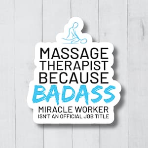 Massage Therapist Sticker, Massage Therapy Decal, Spa Stickers, Massage Gift, Massage Vinyl Sticker, Spa Decor, Massage Therapy Stickers