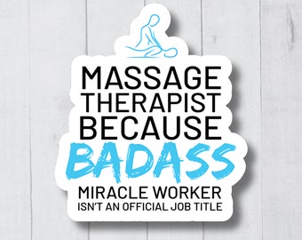 Massage Therapist Sticker, Massage Therapy Decal, Spa Stickers, Massage Gift, Massage Vinyl Sticker, Spa Decor, Massage Therapy Stickers