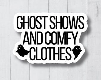 Sticker grappige spookjacht, cadeau spookjacht, stickers spookjacht, sticker paranormaal onderzoek, sticker paranormaal onderzoeker