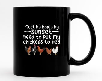 Grappige kippenmok, kippeneigenaar, leuke cadeaus kippenliefhebber, mok kippenboer, koffiemok kip, koffiemok, landelijke koffiemok, mok kippenboer