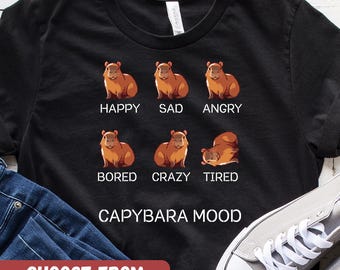 Capybara Shirt, Funny Capybara Tee, Cute Capybara T-Shirt For Animal Lovers, Capybara Gift, Capybara Animal Shirt