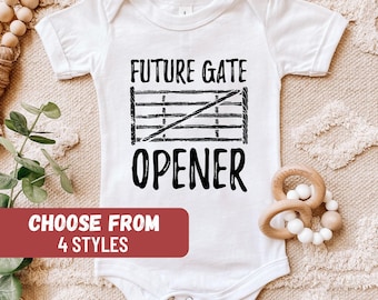 Body de bebé de granja, ganadero, anuncio de embarazo, campestre, regalo para bebé, abridor de puertas para el futuro