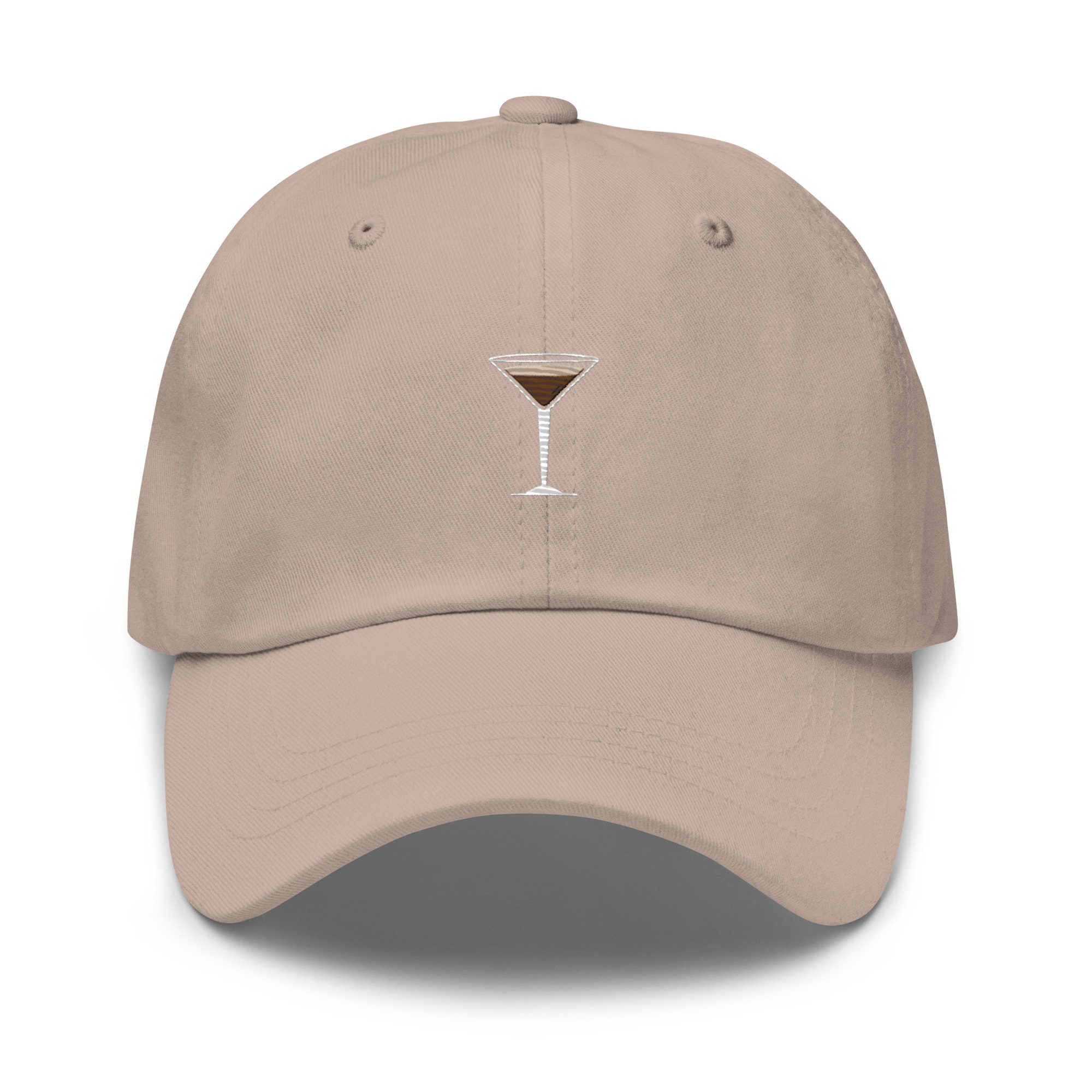 New Custom Designed Brown Distressed Baseball Cap with Espresso Martini MLB ESPRESSO MARTINI 59FIFTY now available from @lidshatdrop  main image 2