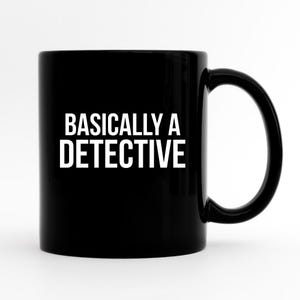 Detective Mug, Detective Gift, Crime Detective Gift, Detective Cup, New Detective Mug, Crime Show Mug, Police Detective, Detective Promotion