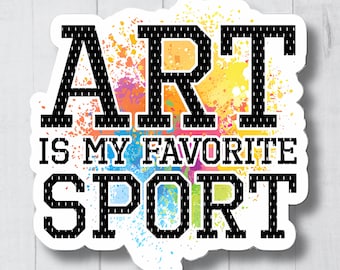 Art Studio Sticker, Funny Artist Stickers, Art Lover, Artist Gift, Cute Painting Sticker, Drawing Sticker, Artist Decal, Drawing Gift