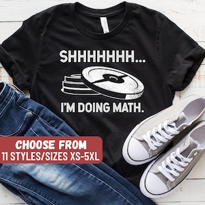 Camiseta "Shhhhhh, estoy haciendo matemáticas", camiseta de levantamiento de pesas, camiseta divertida para hacer ejercicio, camiseta de entrenamiento para mujer, camiseta divertida para hacer ejercicio, camiseta de levantamiento de potencia