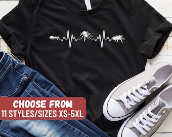 Vogelspinne Shirt, Vogelspinne Geschenk, Spinne Shirt, Spinne Geschenk, Haustier Vogelspinne T-Shirt, Spinne Liebhaber Shirt, Vogelspinne Herzschlag T-Shirt