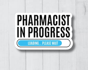 Funny Pharmacy Sticker, Pharmacy Student Gift, Cute Phamarcy Tech Sticker, Pharmacist Sticker, Pharmacy Gift, Pharmaceutical Sticker
