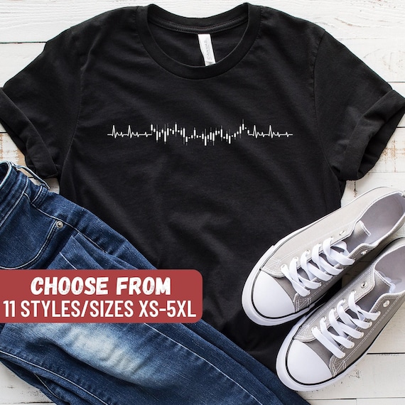 Funny Stock Market Shirt, Stock Trader Gift, Stock Broker Shirt, Stock Trader Shirt, Stock Shirt, Stock Gift, Investor Heartbeat T-Shirt