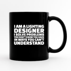 Regalo de diseñador de iluminación, taza de diseñador de iluminación, taza de café de diseñador de iluminación, taza de tecnología de escenario, taza de café de tecnología de escenario, taza de teatro divertido