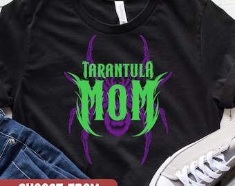 Tarantula Shirt, Spider Lover Graphic Tee, Funny Arachnid Owner Gift, Exotic Pet Mom T-Shirt for Women