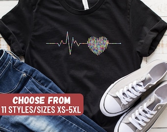 Funny Nurse Shirt, Nurse Gift, Nursing Shirt, RN Gift, Nurse Shirt, Gift For Nurse, Nursing School, Nursing Student, EKG Heartbeat T-Shirt