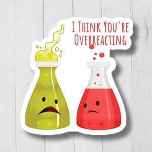 Funny Science Laptop Decals, Water Bottle Stickers, Science Stickers, Biology Stickers Decals, Funny Chemistry Stickers, Chemist Stickers