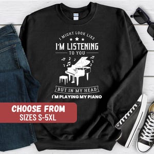 Music Sweatshirt, Music Hoodie, Music Lover Sweatshirt, Musician Sweatshirt, Piano Teacher Sweatshirt, Music Hoodie, Piano Sweatshirt