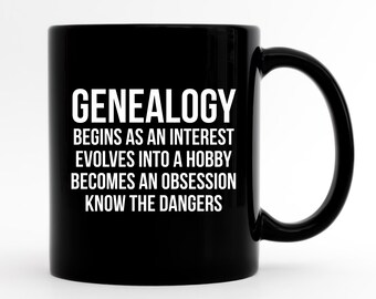 Lustiger Genealoge Becher, Genealoge Geschenk, Genealogie Becher, Genealogie Geschenk, Familiengeschichte Becher, Familiengeschichte Geschenk, Familienerbe Becher