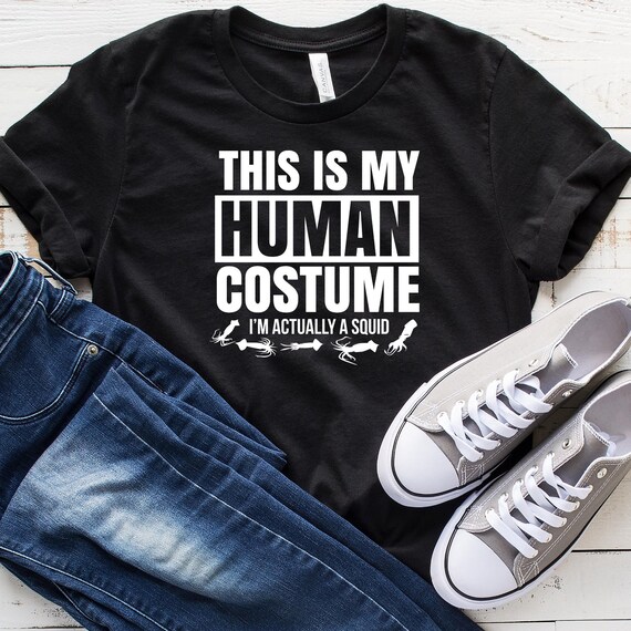 This Is My Human Costume Im Really a Kraken Shirt Tee 