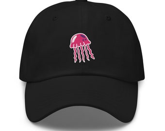 Jellyfish Hat, Jellyfish Baseball Cap, Jellyfish Embroidered Dad