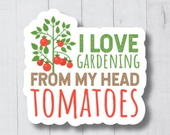Gardening Stickers, Garden Stickers, Vegan Sticker, Botanical Sticker, Nature Sticker, Gardening Decal, Gardener Stickers, Plant Stickers